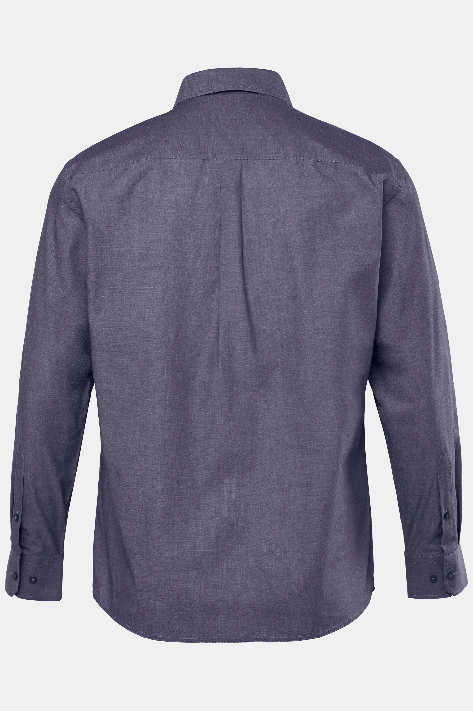 Men Plus Businesshemd Hemd Langarm Buttondown-Kragen Comfort Fit