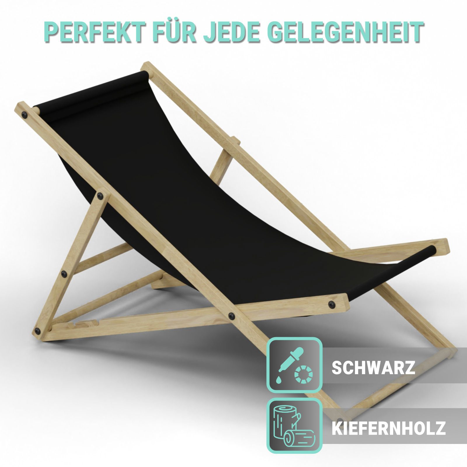 HAGO Gartenliege Liegestuhl Liege Stuhl Strand günstig online kaufen