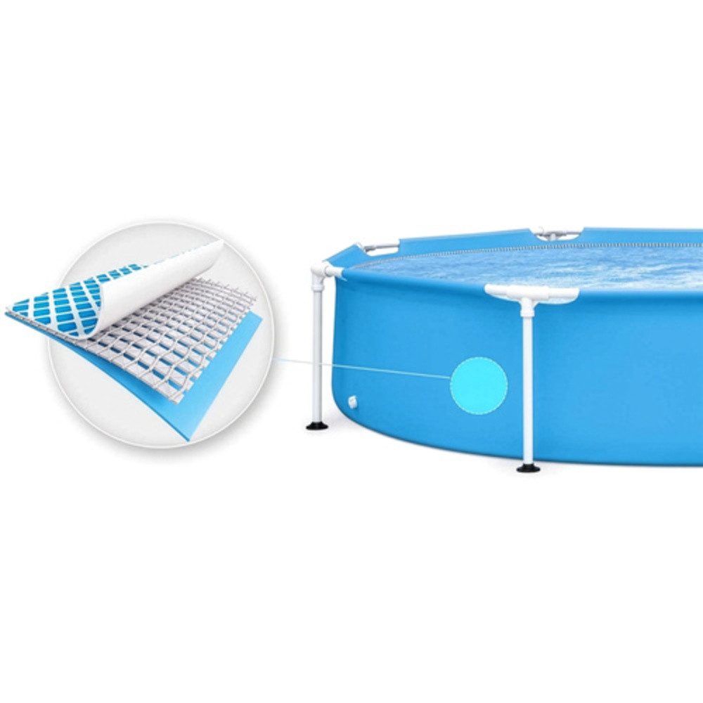 Intex Framepool Metallrahmenpool Gartenpool (Spar-Set, 1-tlg., 244 x 51 cm), Eine extra verstärkte Folie aus gewebten Polypropylenfasern