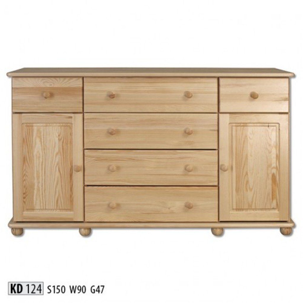 JVmoebel Kommode Design Kommode Handarbeit Holz Schrank Neu Vollholz Möbel Neu