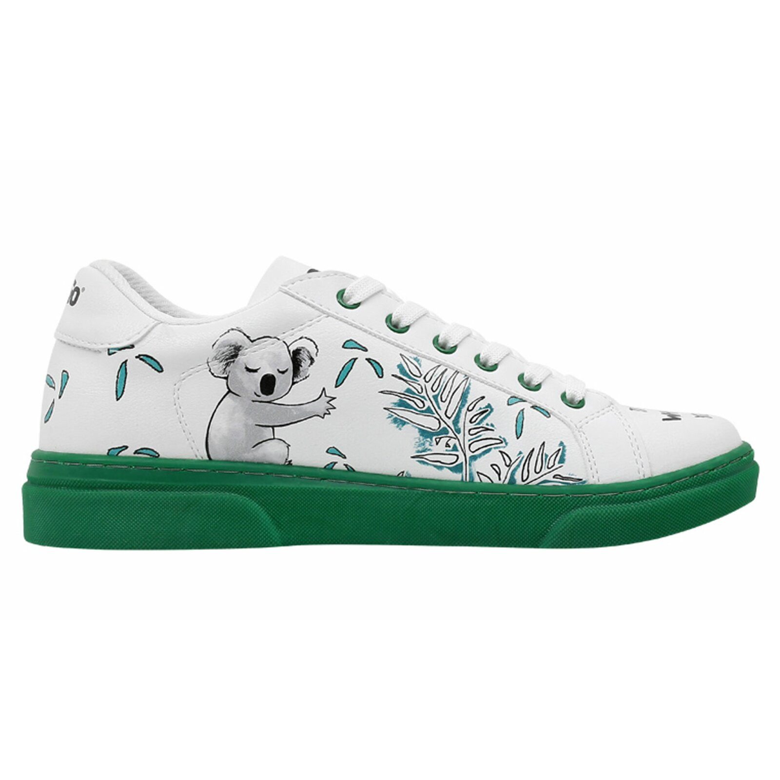 DOGO Ace Low-Top Sneaker The Wise Owl Damen Sneaker Sneaker Handgefertigt