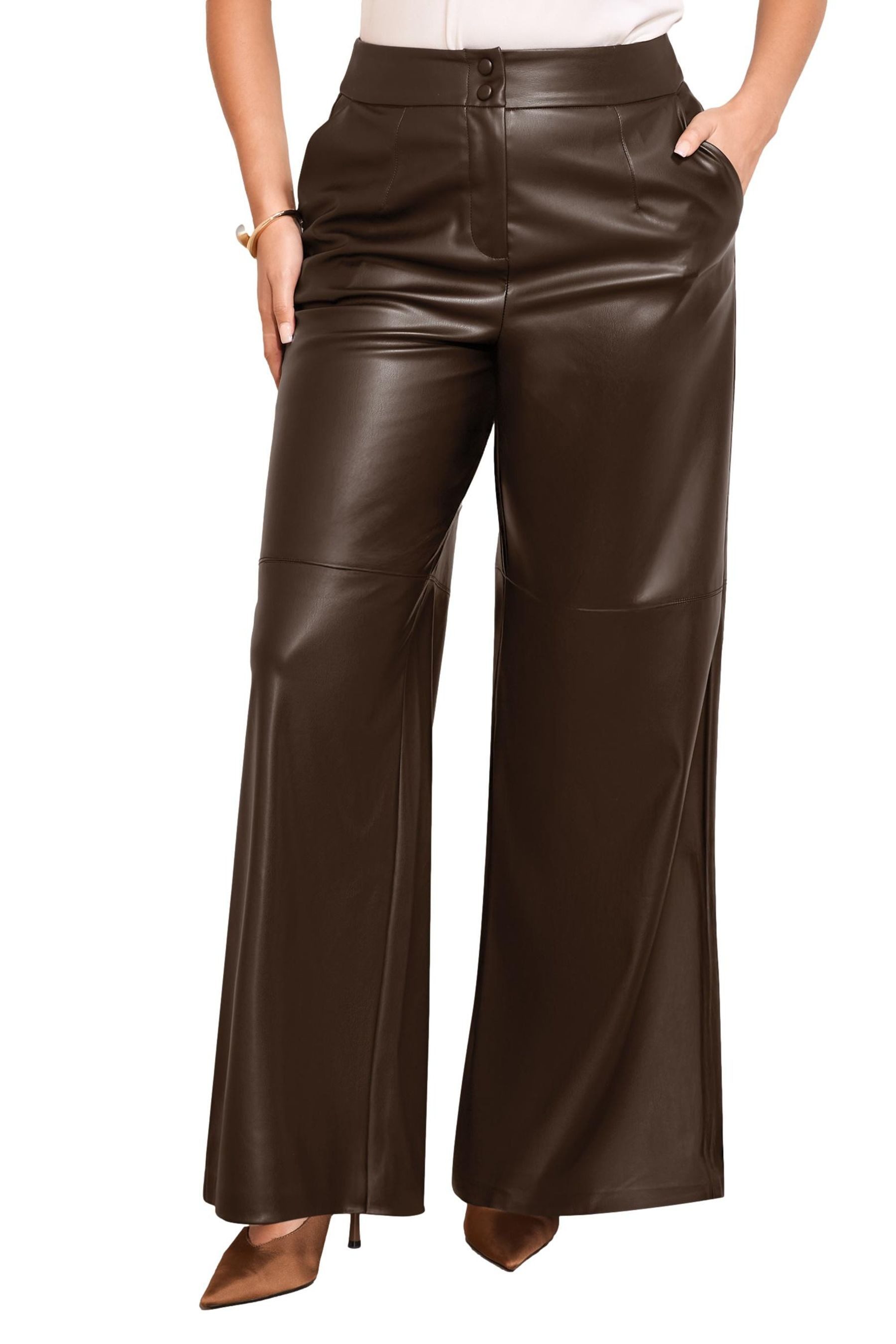Friends Like These Lederhose Friends Like These X Lucy Mecklenburgh Hose, Curve (1-tlg)