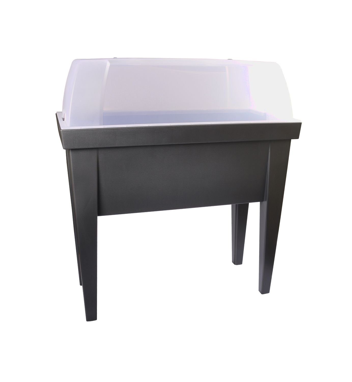 Jelenia Plast Hochbeet Hochbeet mit Deckel Frühbeet Treib- Gewächshaus 80x88x40 cm