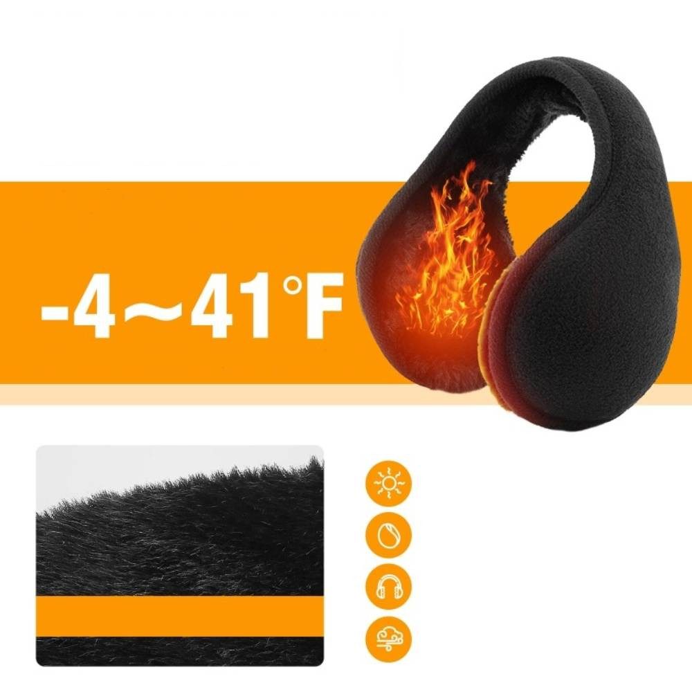 Blusmart Ohrenwärmer Winter Unisex Warme Pelz Ohrenschützer für Männer Frauen (Angenehm zu tragen, Faltbar, Verdicken Wärmer Ohr Abdeckung) Outdoor Radfahren Ski Plüsch Gehörschutz