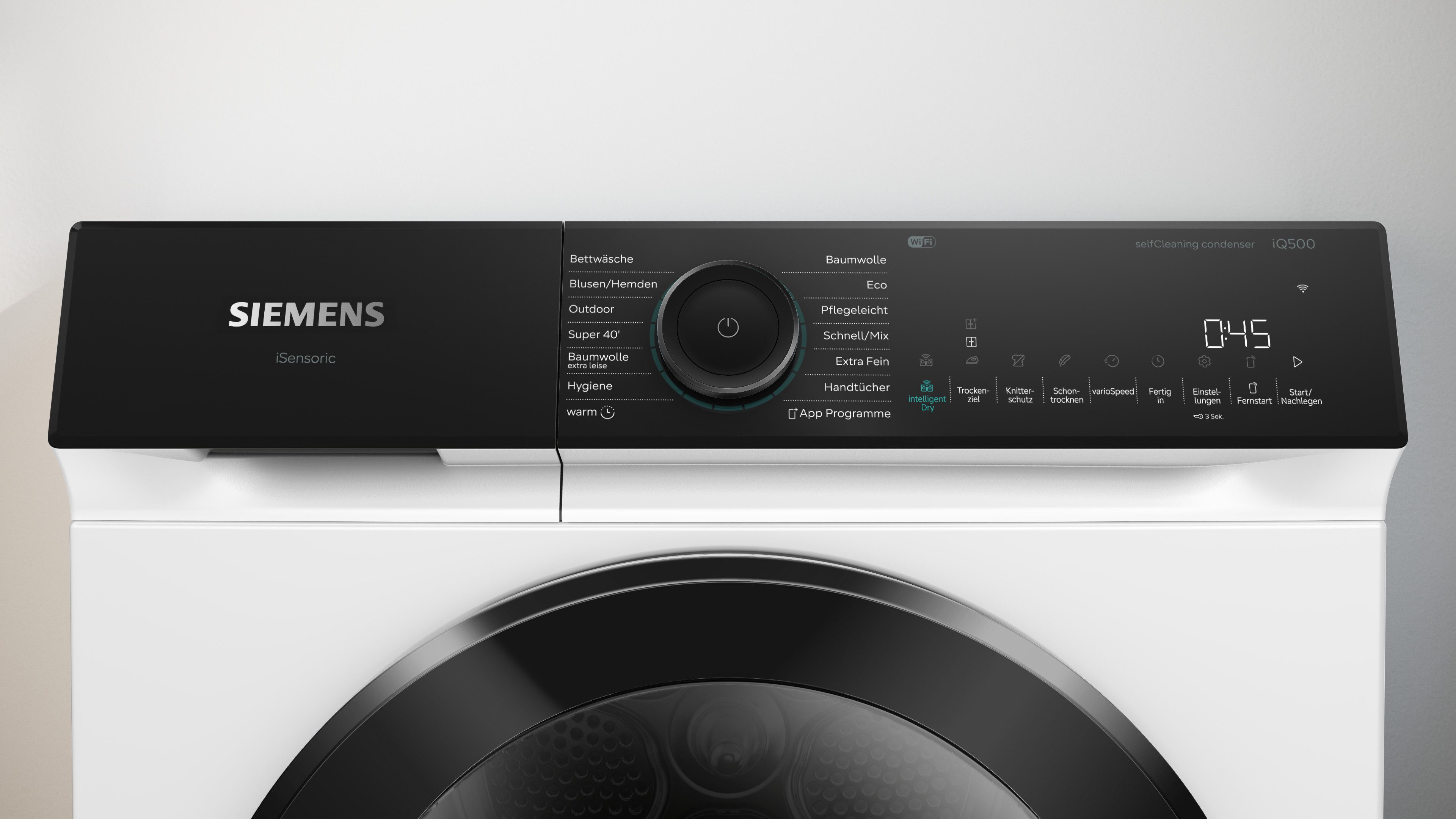 SIEMENS Wärmepumpentrockner iQ500 WQ46N2B41, Selbstreinigender Kondensator