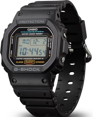 CASIO G-SHOCK Chronograph Time Catcher, DW-5600E-1VER, Quarzuhr, Armbanduhr, Herrenuhr, digital,retro,bis 20 bar wasserdicht