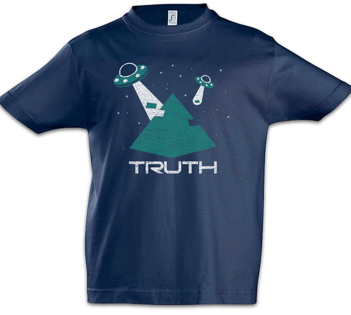 Print-Shirt Truth Kinder T-Shirt Ufo Ufos Alien Aliens Haunebu Flugscheibe Roswell