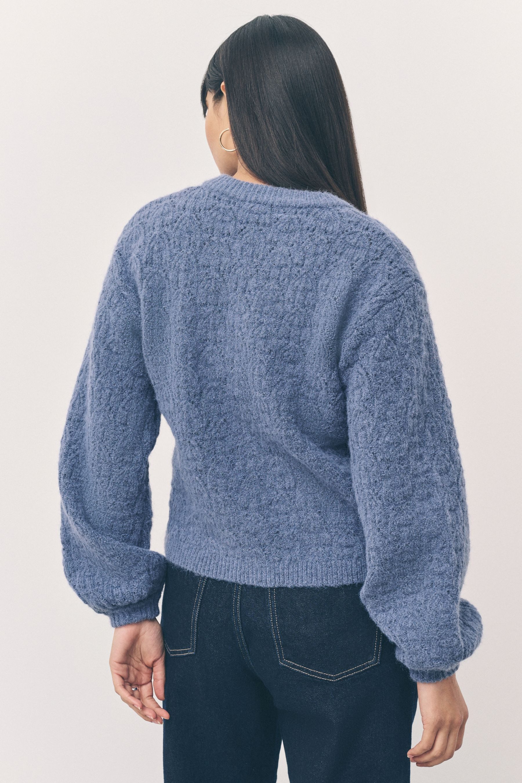 Next Strickjacke Strickjacke mit Herzknöpfen zum Binden (1-tlg) günstig online kaufen