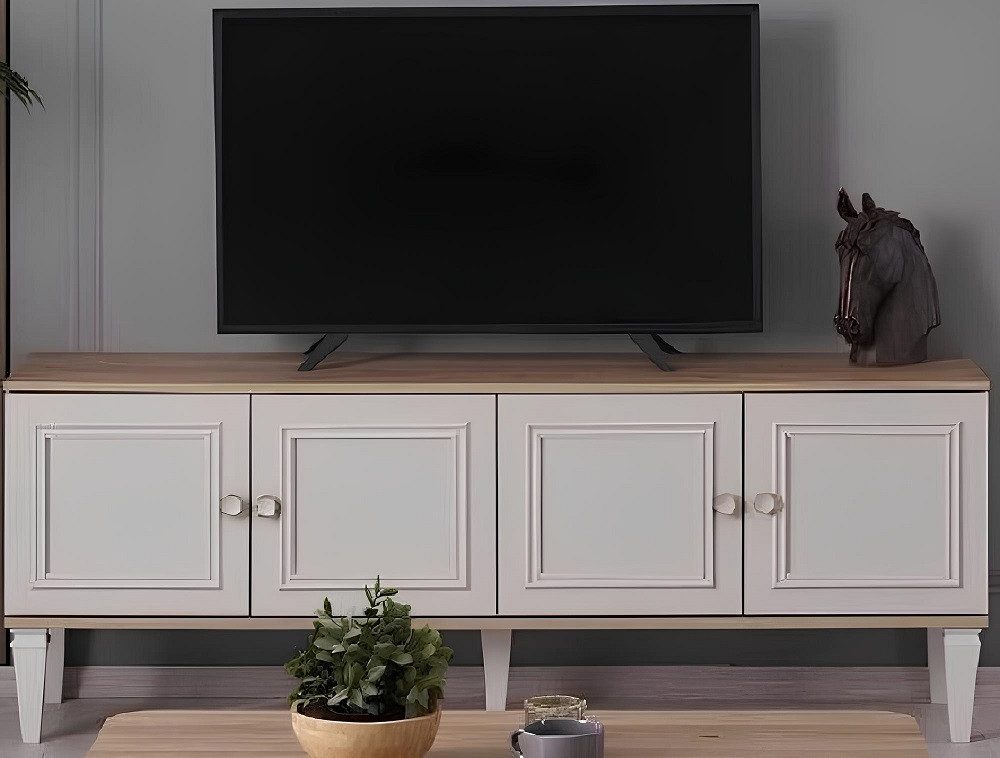 Xlmoebel TV-Schrank Fernsehschrank TV-Board Wohnzimmer in modernem Grau aus Holz (1-St., TV-Ständer) Hergestellt in Europa