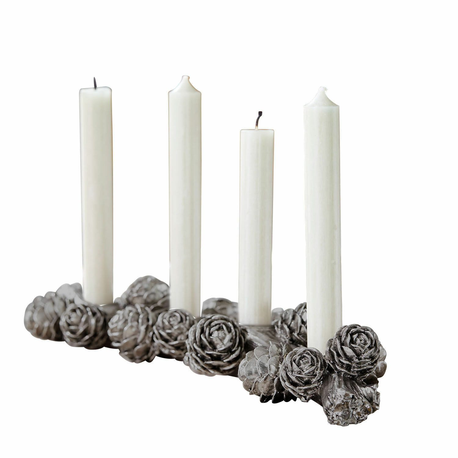 Mirabeau Kerzenständer Kerzenhalter Arasta silber