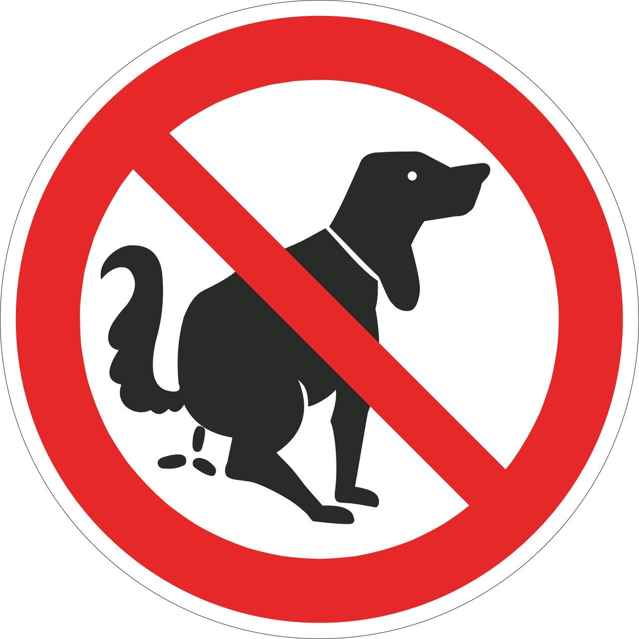 SafetyMarking Hinweisschild Verbotsschild - Hier kein Hundeklo
