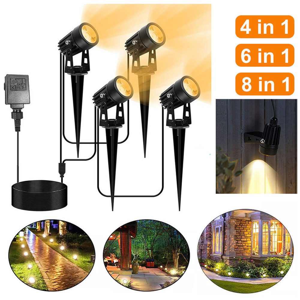 QUBEBU LED Gartenstrahler LED Gartenlampe mit günstig online kaufen
