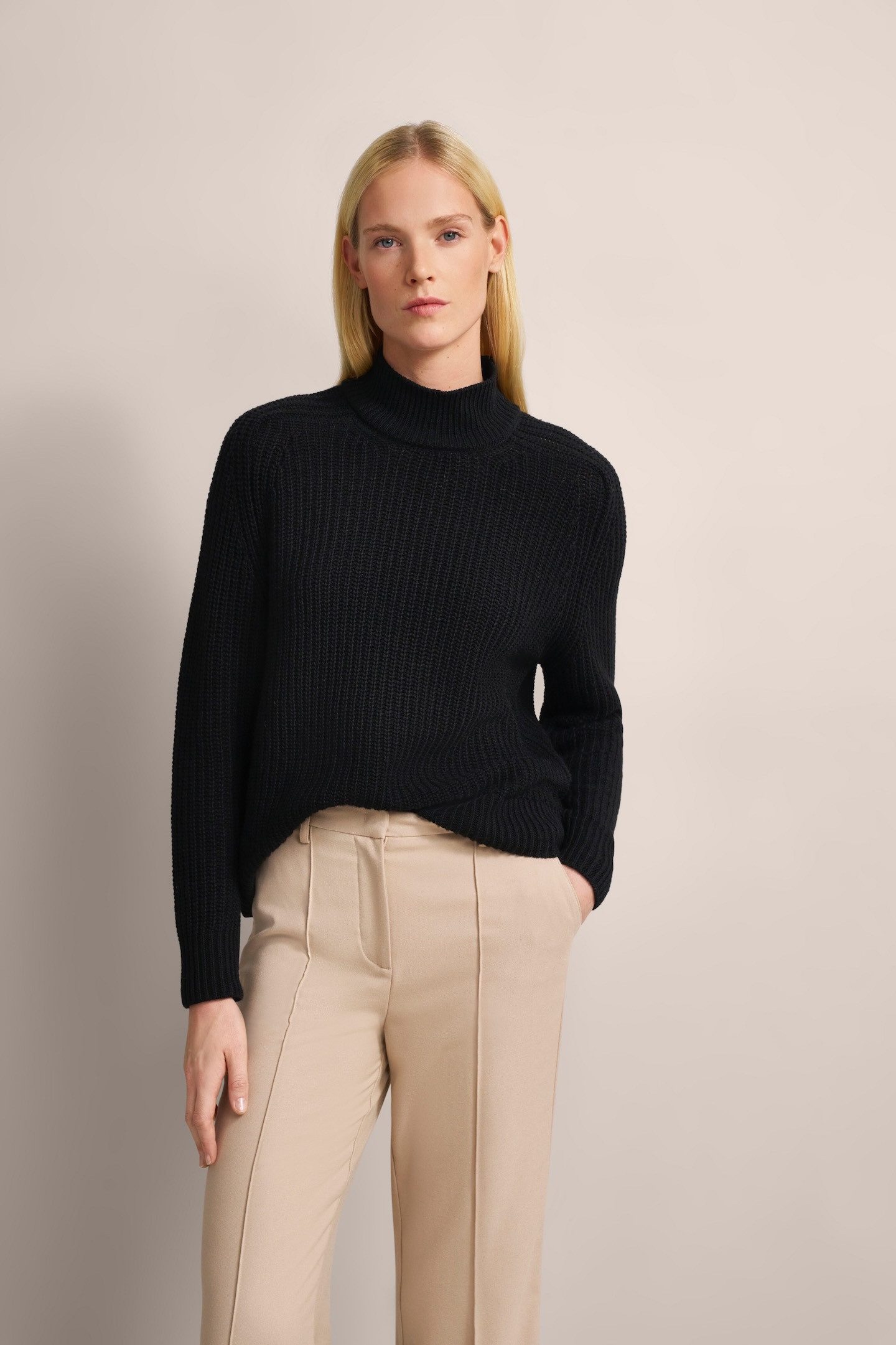 bugatti Rollkragenpullover aus einer Wollmischung mit Kaschmir günstig online kaufen