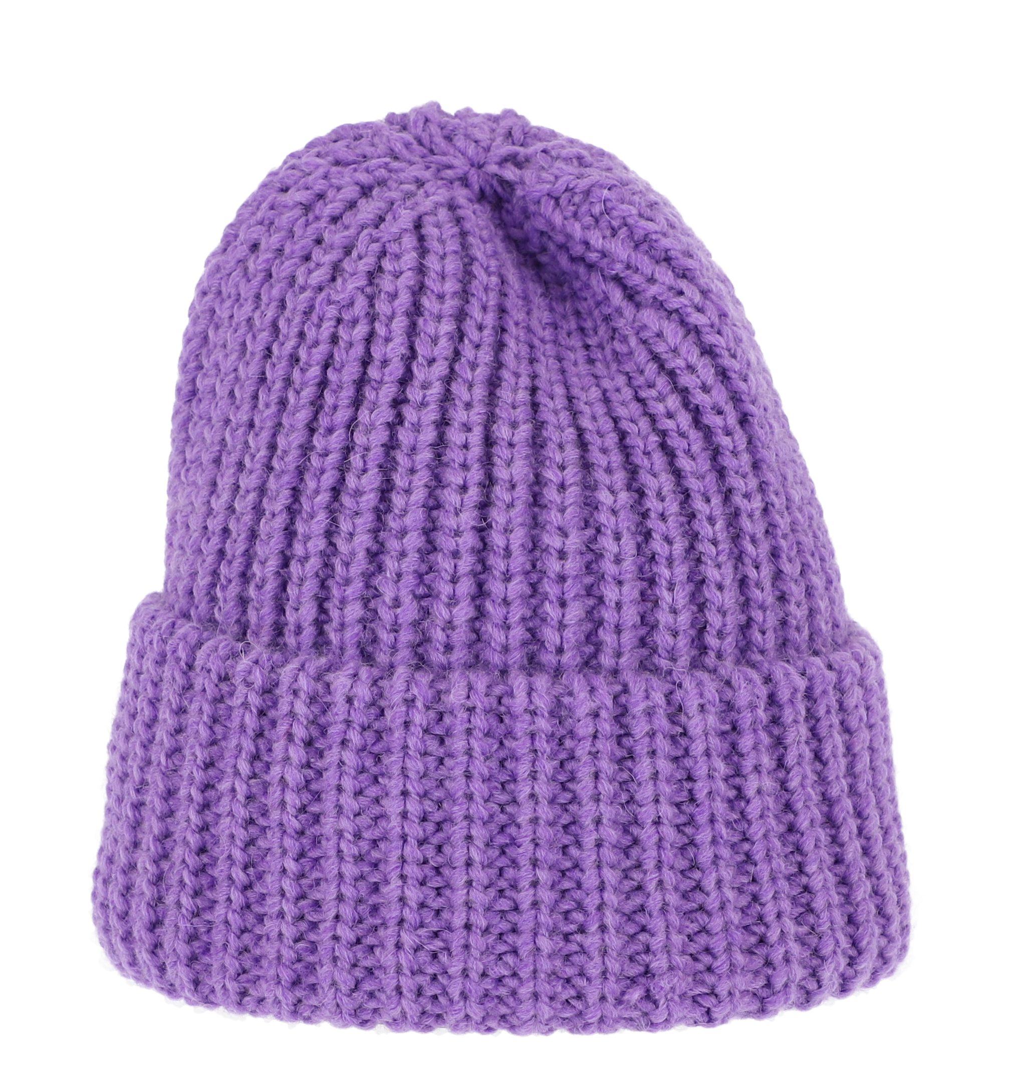 halsüberkopf Accessoires Strickmütze Grobstrickmütze mit breitem günstig online kaufen