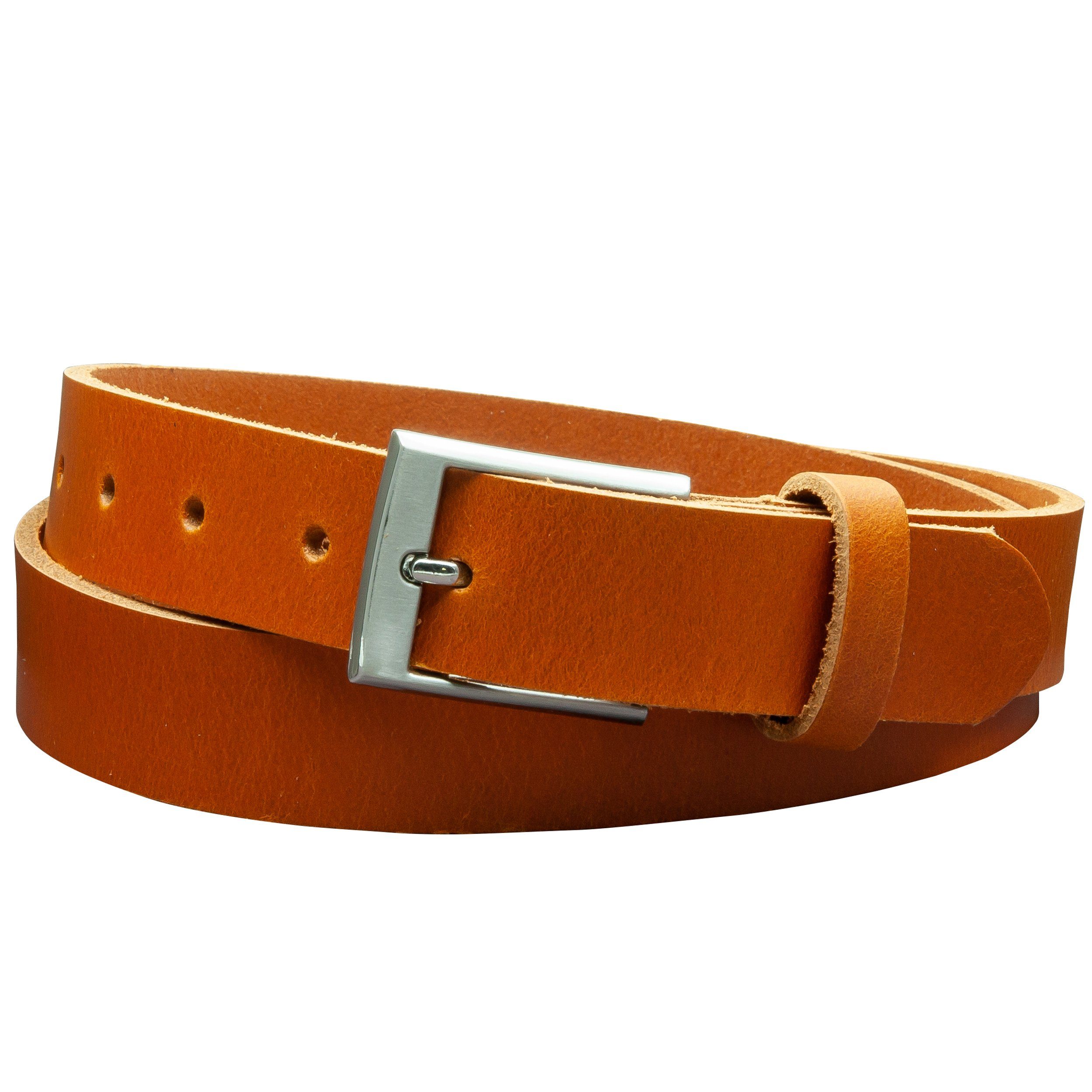 Ledergürtel 100 % Echtleder, MADE IN GERMANY, 3 cm breit klassisch, Unisex - C9-VL