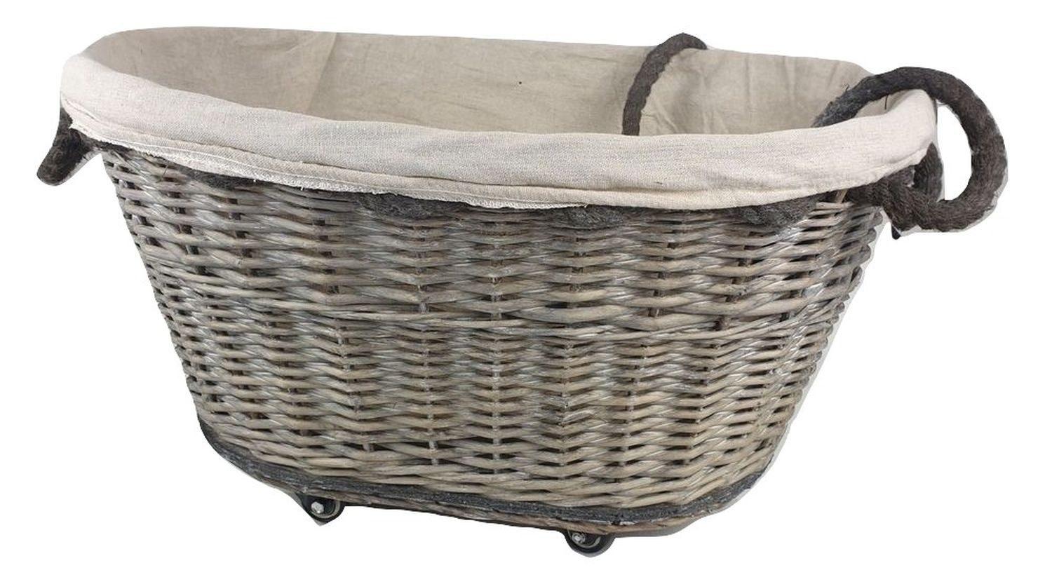 sesua Kaminholzkorb Kaminholzkorb Weidenkorb mit Rollen günstig online kaufen