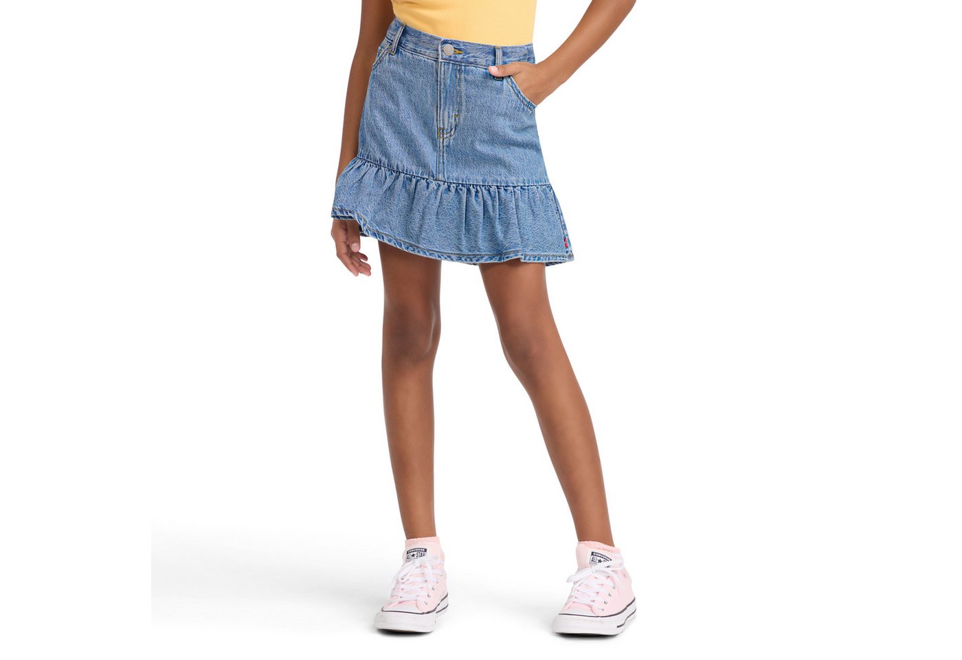 Levi's® Kids Minirock LVG FLOUNCE SKORT for Girls, halb Shorts halb Rock, im 5-Pocket-Style