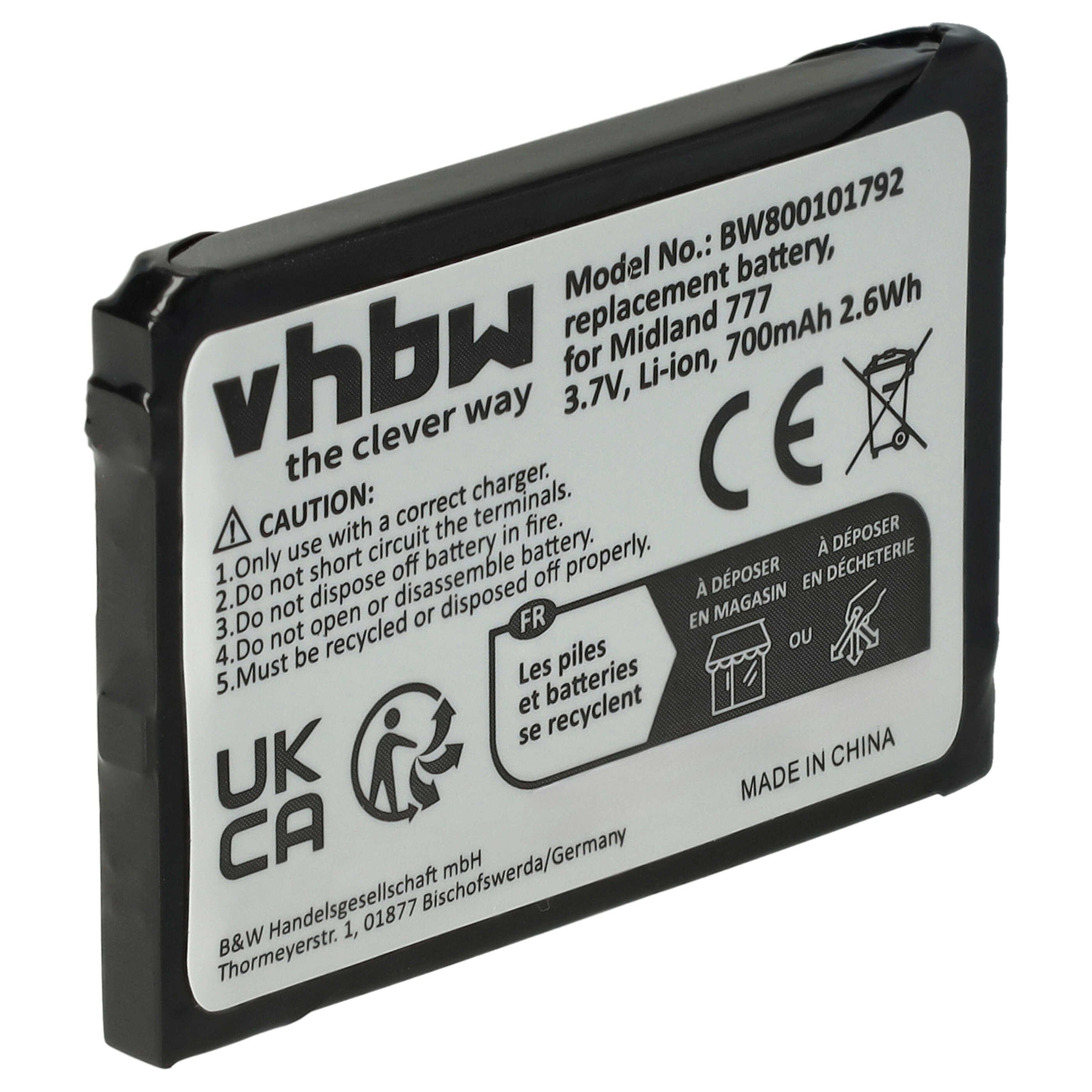 Otech Batteria Compatibile 1000 MAh Per Telefono PHONAK DECT CP1