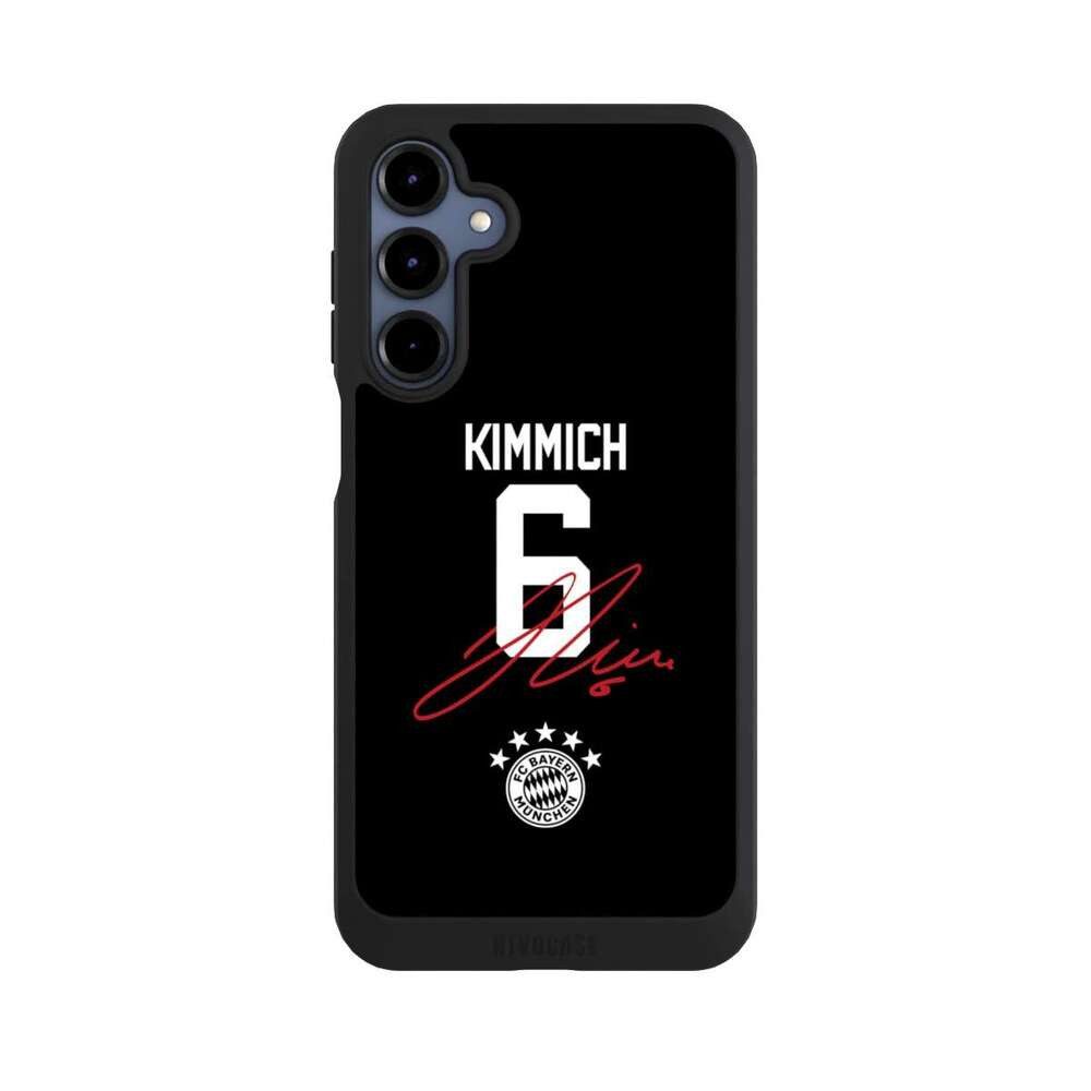 NIVOCASE Handyhülle FC Bayern München FCB Kimmich Kimmich 6, Samsung Galaxy A16 5G Handyhülle Hülle NIVOpure Case Schwarz