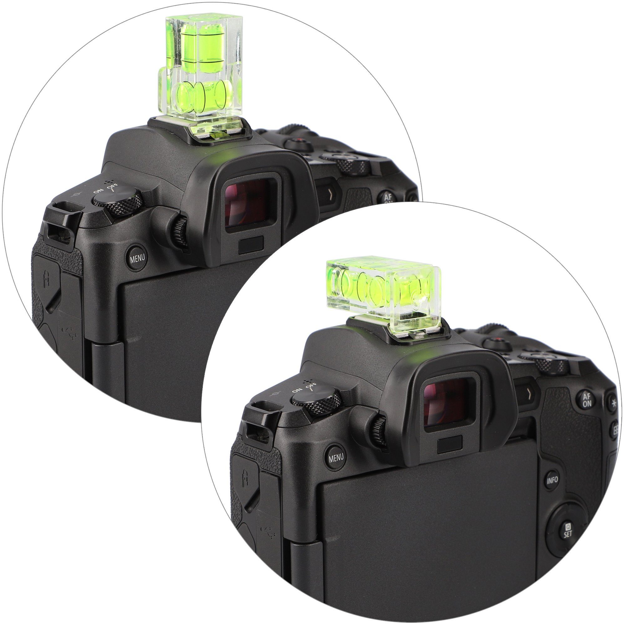 Wasserwaage Doppel-Libelle Kamera Systemkamera 2-Achsen ayex