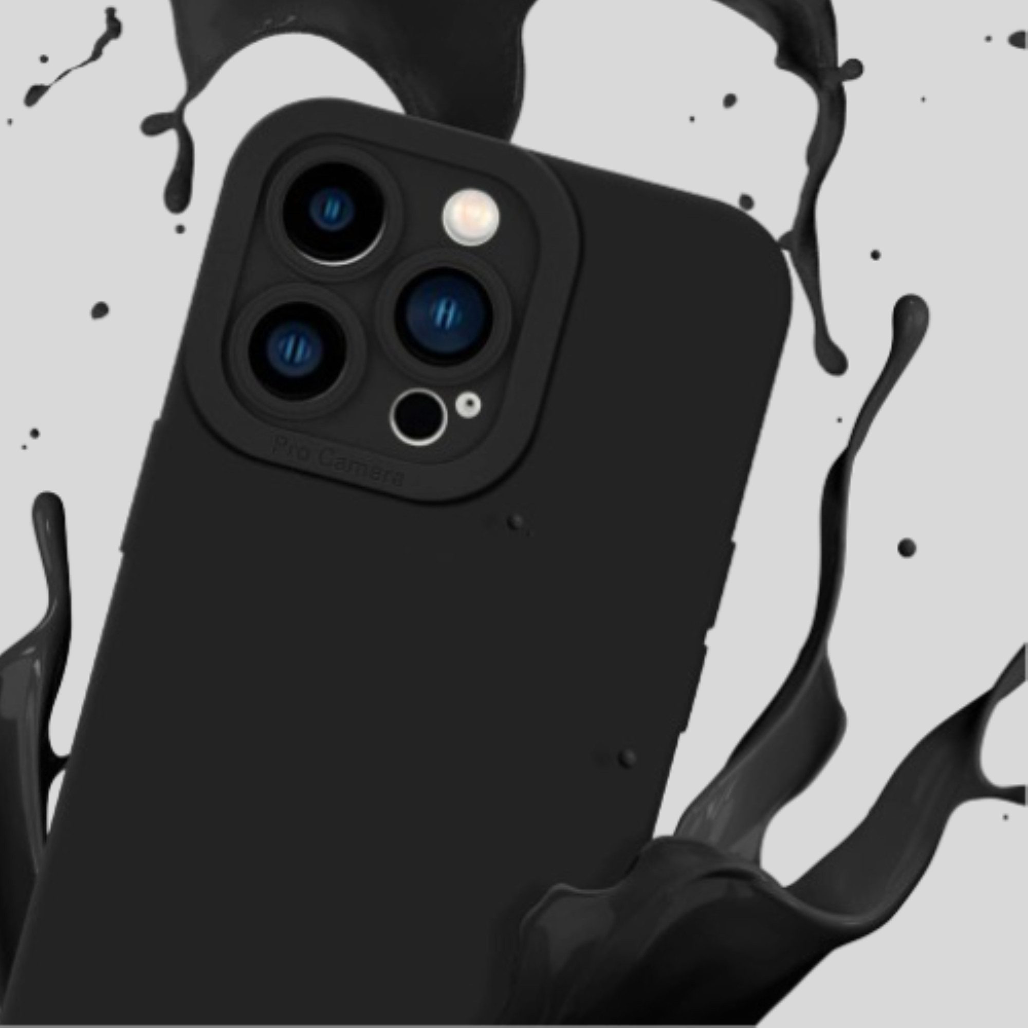 Montegoni Handyhülle Schwarz Silikon Case für Apple iPhone 13,14,13/14 pro,13/14 pro max, Stoßfeste Hülle mit Kameraschutz, Silikon Slim Case Cover