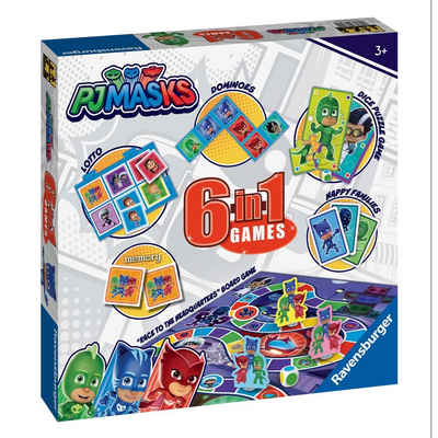 PJ Masks Spiel, Brettspiel Игры Box 6 in 1 Pyjamahelden Герои в масках Ravensburger