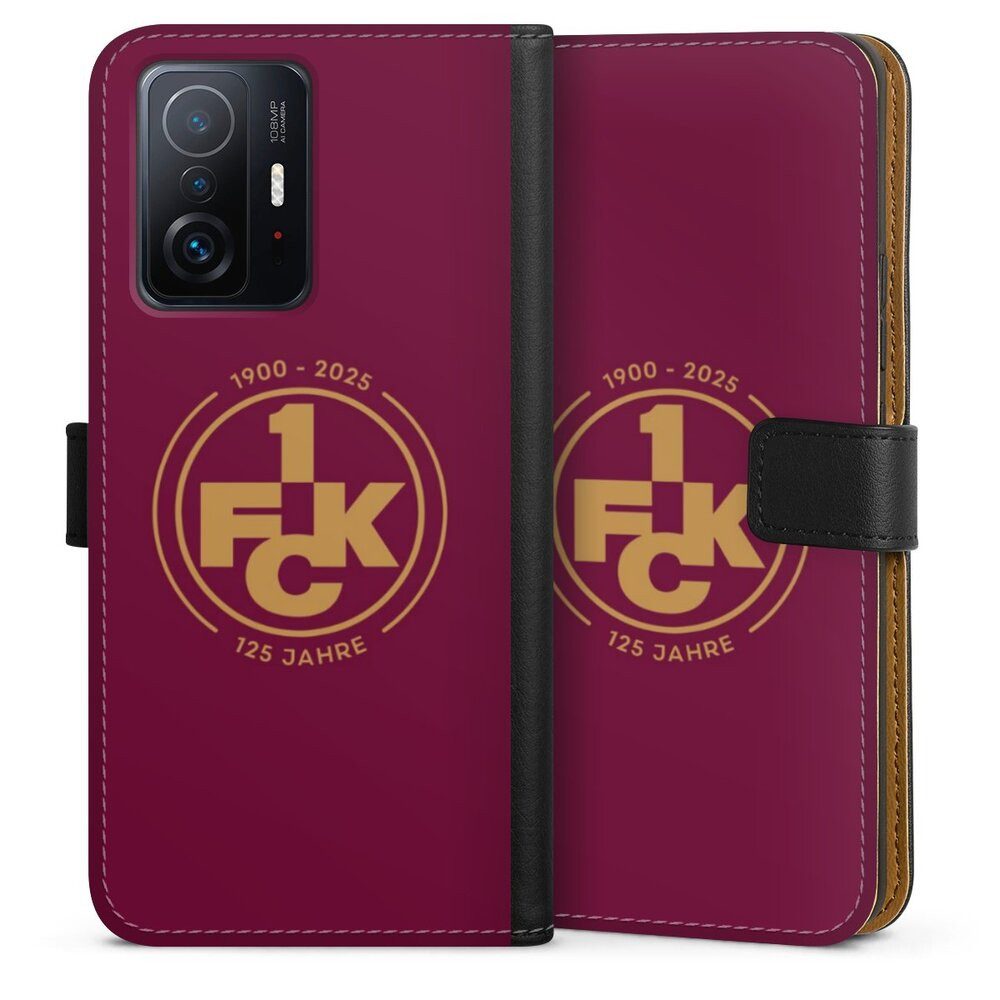 DeinDesign Handyhülle 1. FC Kaiserslautern 1. FCK 125 Jahre 1. FCK 125. Jubiläum, Xiaomi 11T Pro 5G Hülle Flip Case Klapphülle Handytasche Leder