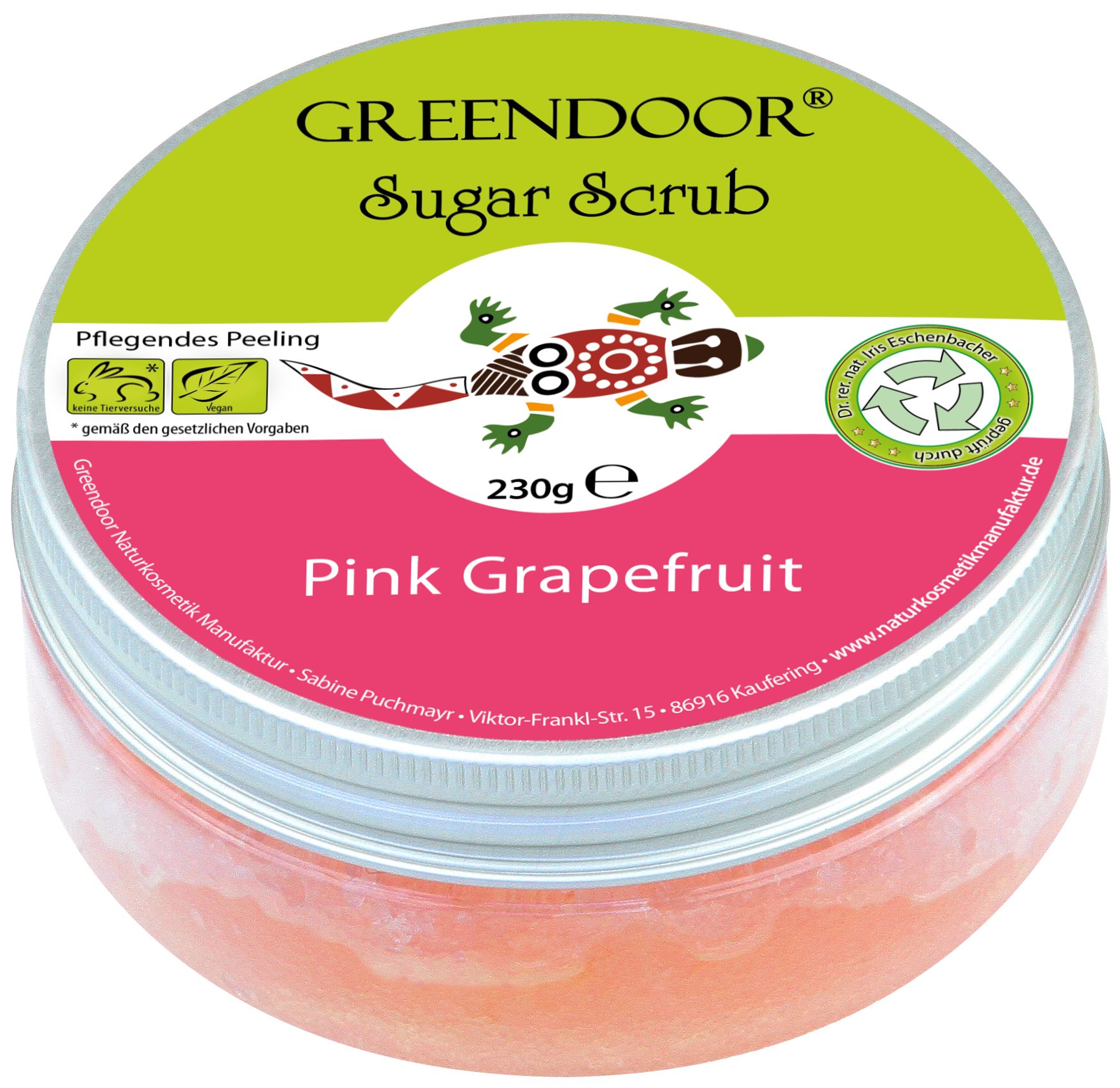 Kunden-Test & Erfahrungen zu GREENDOOR Körperpeeling »Sugar Scrub Pink Grapefruit, veganes ...