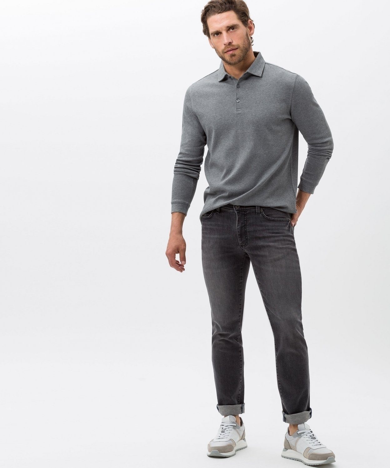 grey Herren Cadiz Brax Style 5-Pocket-Hose steel Jeans