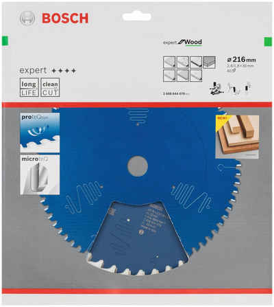 Bosch Professional Kreissägeblatt Kreissägeblatt Expert for Wood, 216 x 30 x 2,4 mm, 40