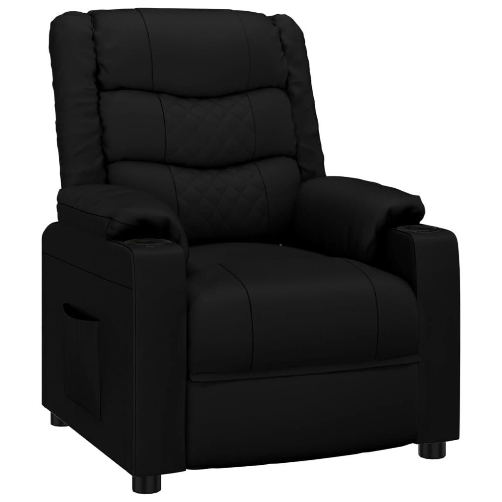 Sessel Relaxsessel Schwarz Kunstleder