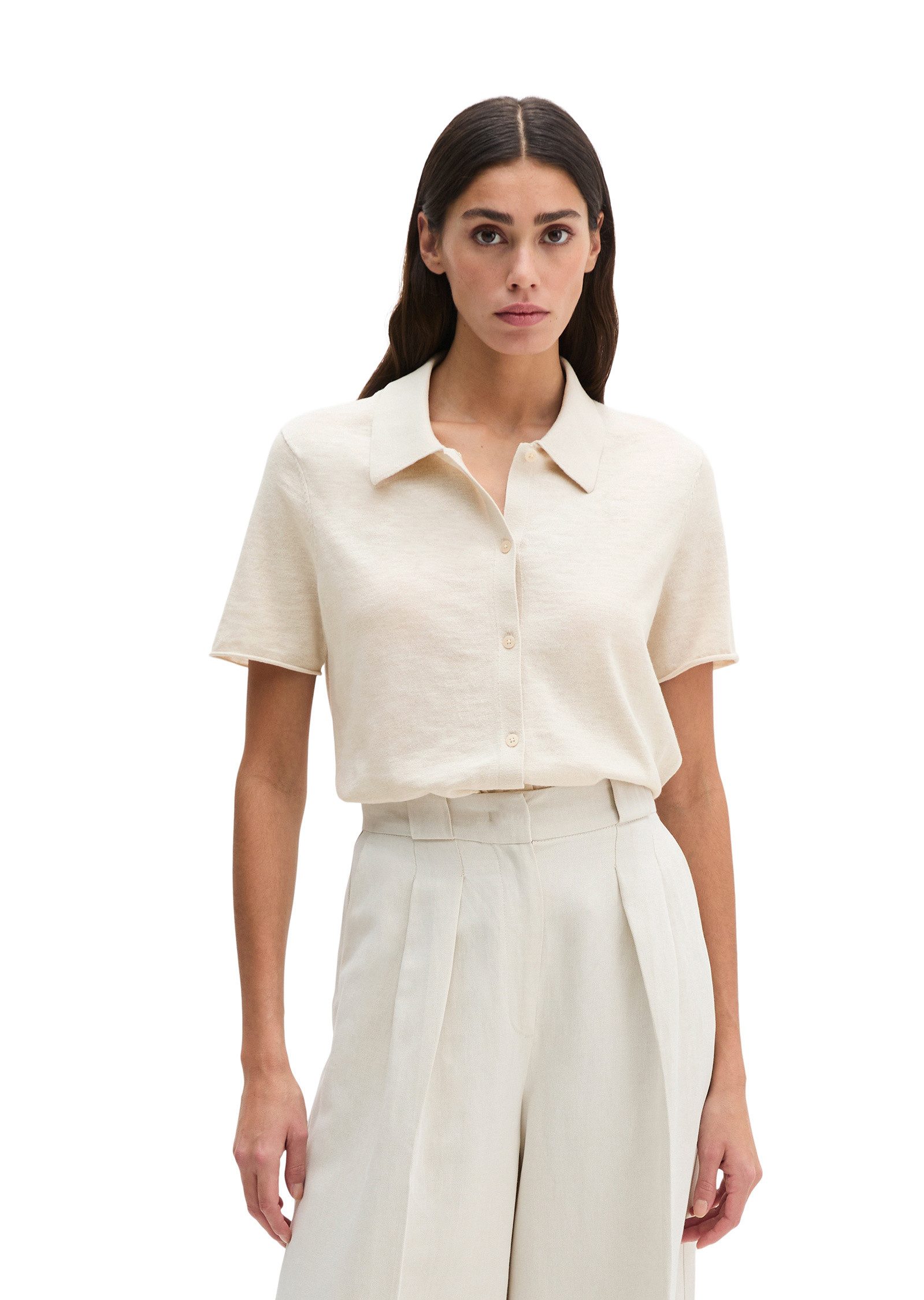 Marc O'Polo Cardigan aus Organic Cotton-Leinen-Mix