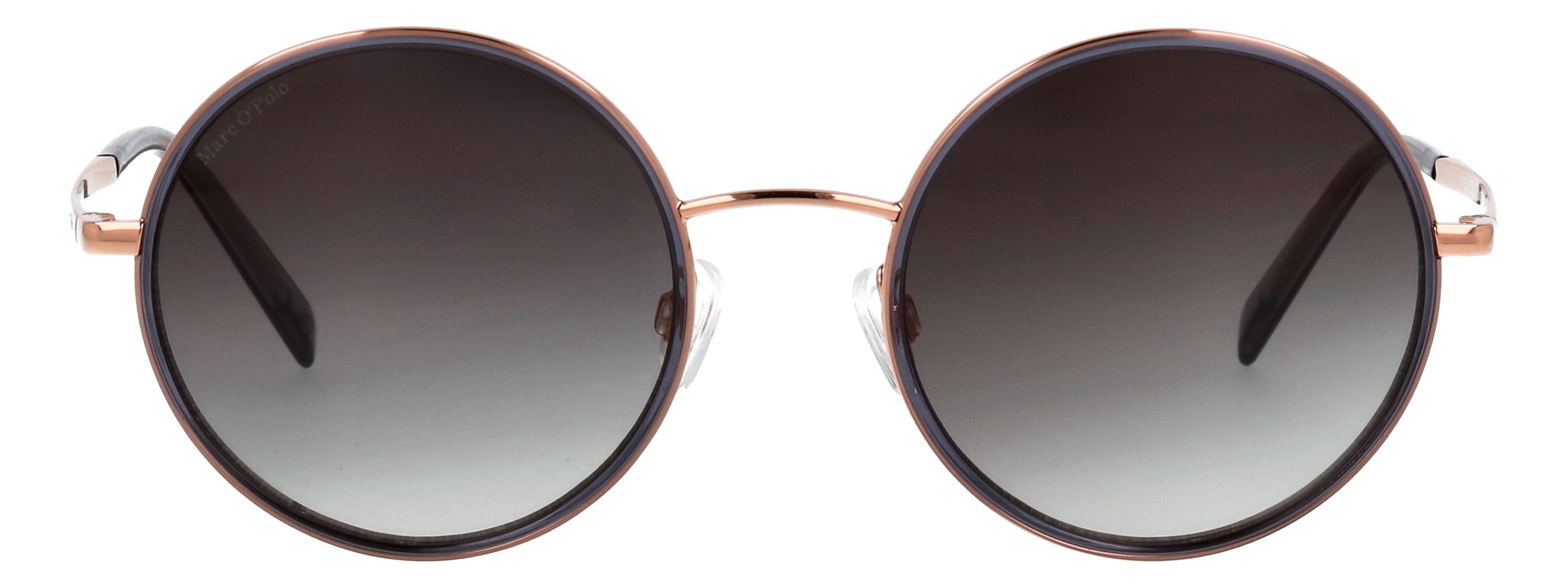 Marc O'Polo Sonnenbrille Modell 508001 Form Rund, Logoschriftzug auf Bügel, Kombifassung