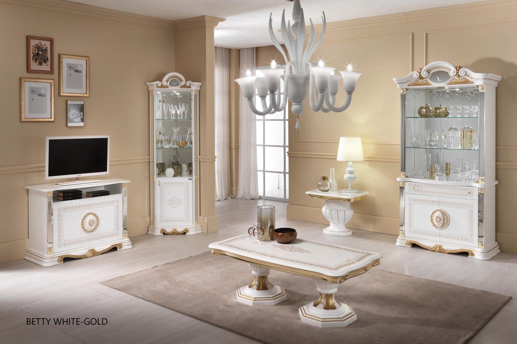 JVmoebel Vitrine Italienische Luxus Möbel n Kommodenschrank Glas modern elegant Made in Europa