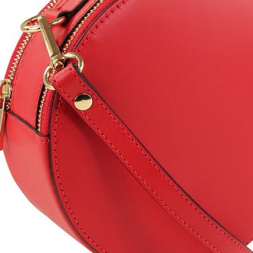 Toscanto Schultertasche Toscanto Tasche rot Schultertasche mittel (Schultertasche), Damen Schultertasche Leder, rot, Größe ca. 18cm