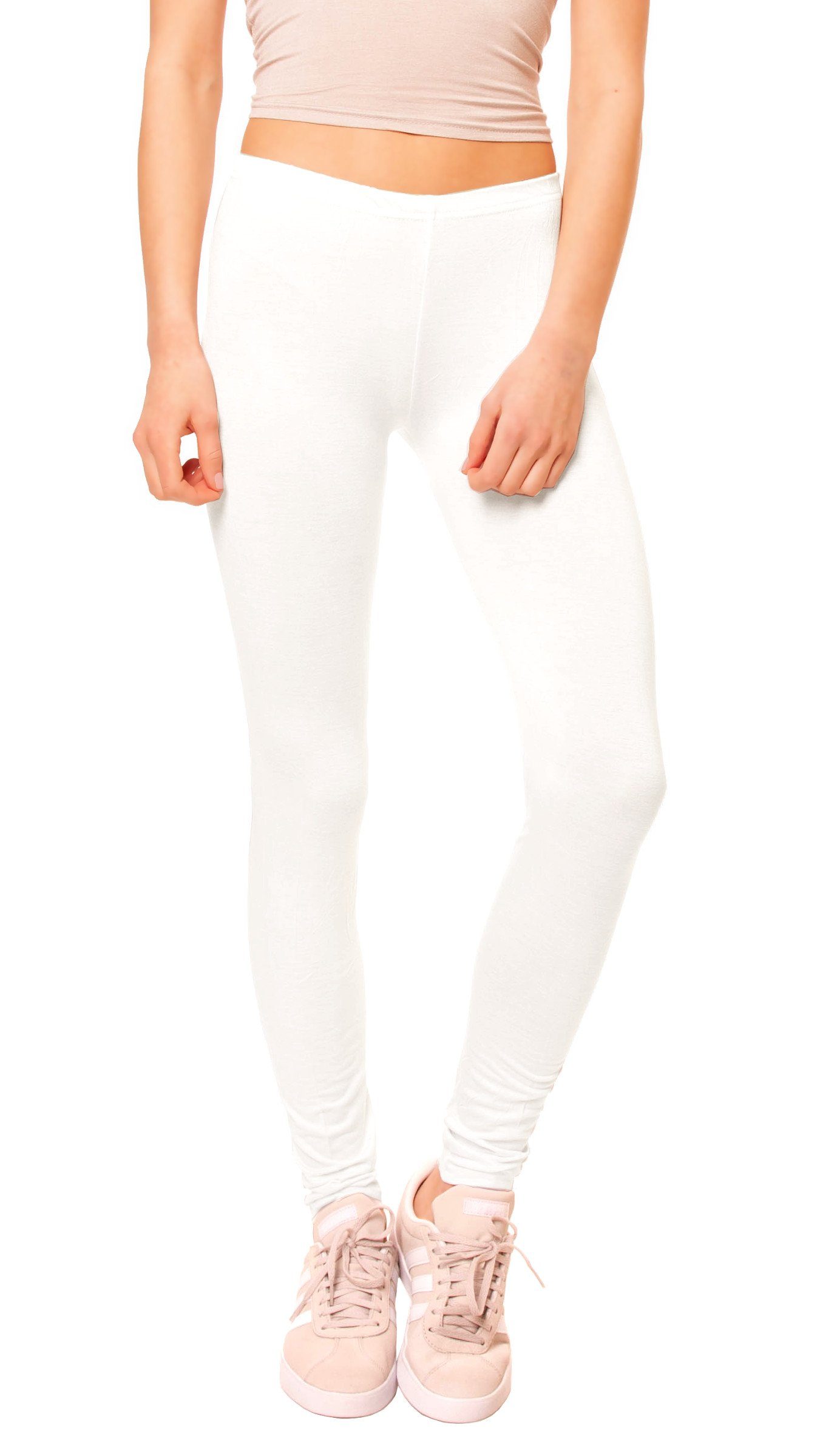 Basic Leggings Weiß Muse LG08 lang Leggings