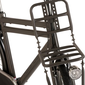 Hollandia E-Bike Carry One, 3 Gang Shimano Nexus Schaltwerk, Nabenschaltung, Frontmotor, 468 Wh Akku, Pedelec, Elektrofahrrad für Herren, Cityrad