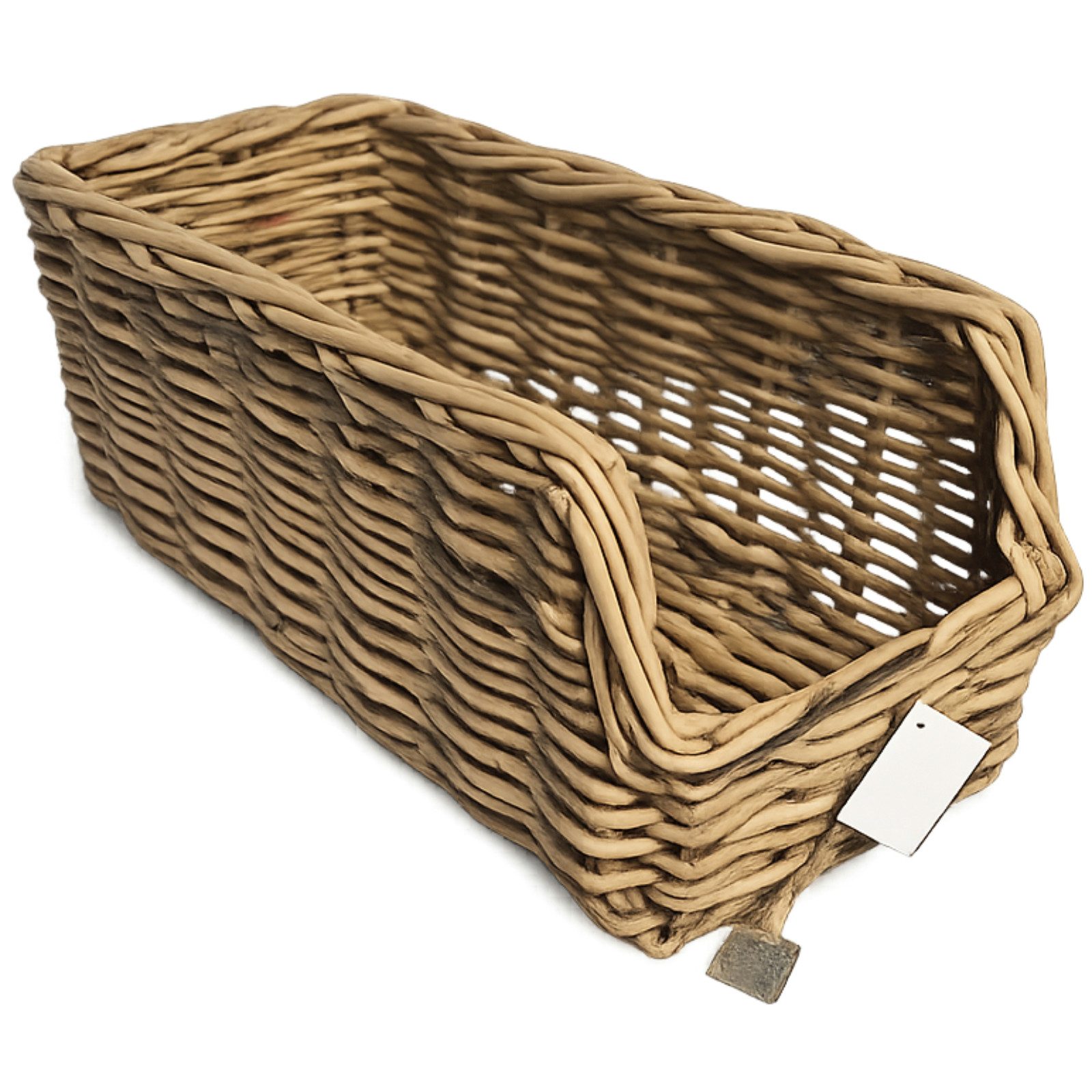 Van der Leeden Aufbewahrungskorb Ladenkorb Rattan Korb 50x22x19cm (Stück, 1 St., Packung), Natur, Rattan-Geflecht, Handmade, Vielseitig