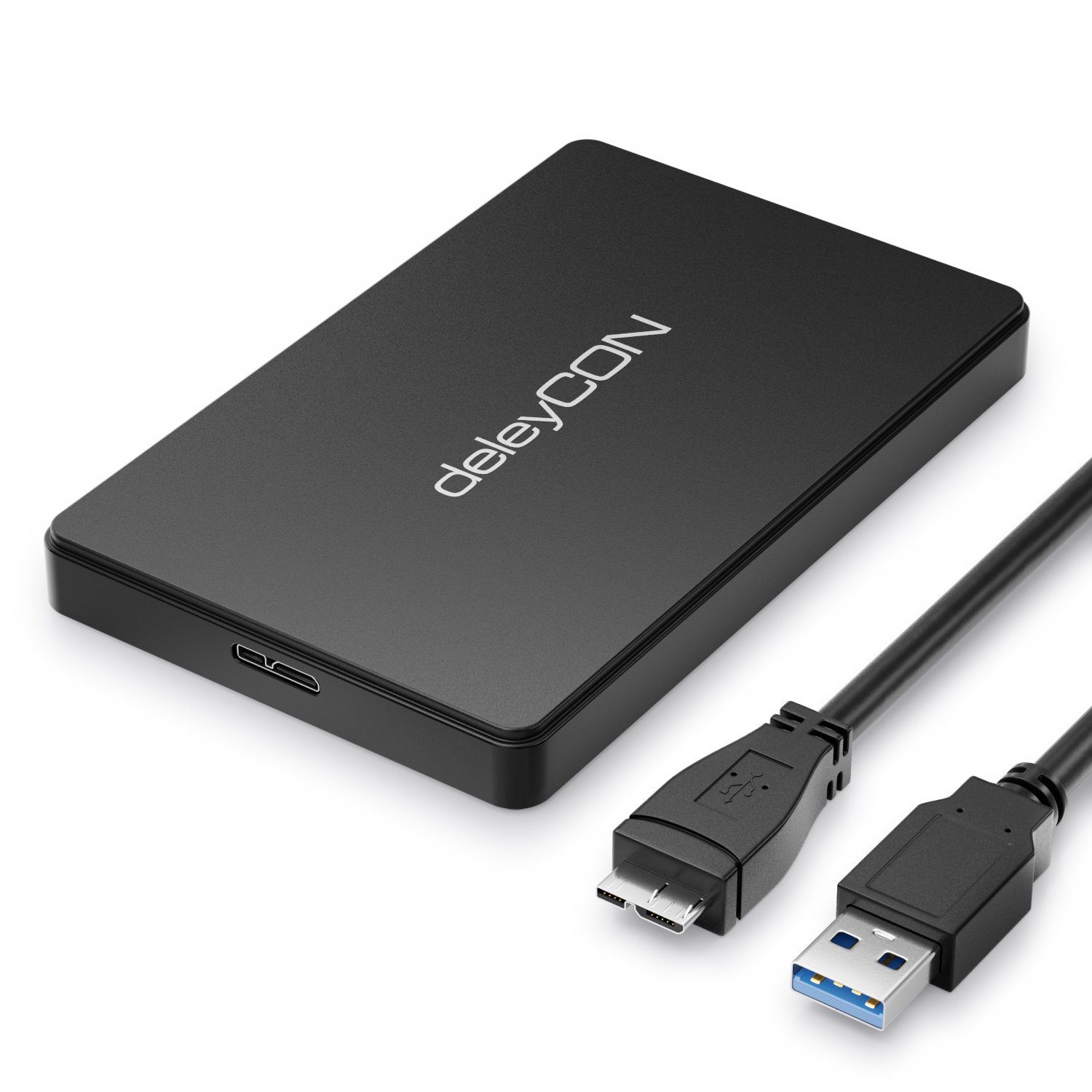 deleyCON Корпус жорсткого диска deleyCON Жорсткі дискиgehäuse 2,5“ SATA3 HDD SSD 7mm & 9,5mm Micro-USB