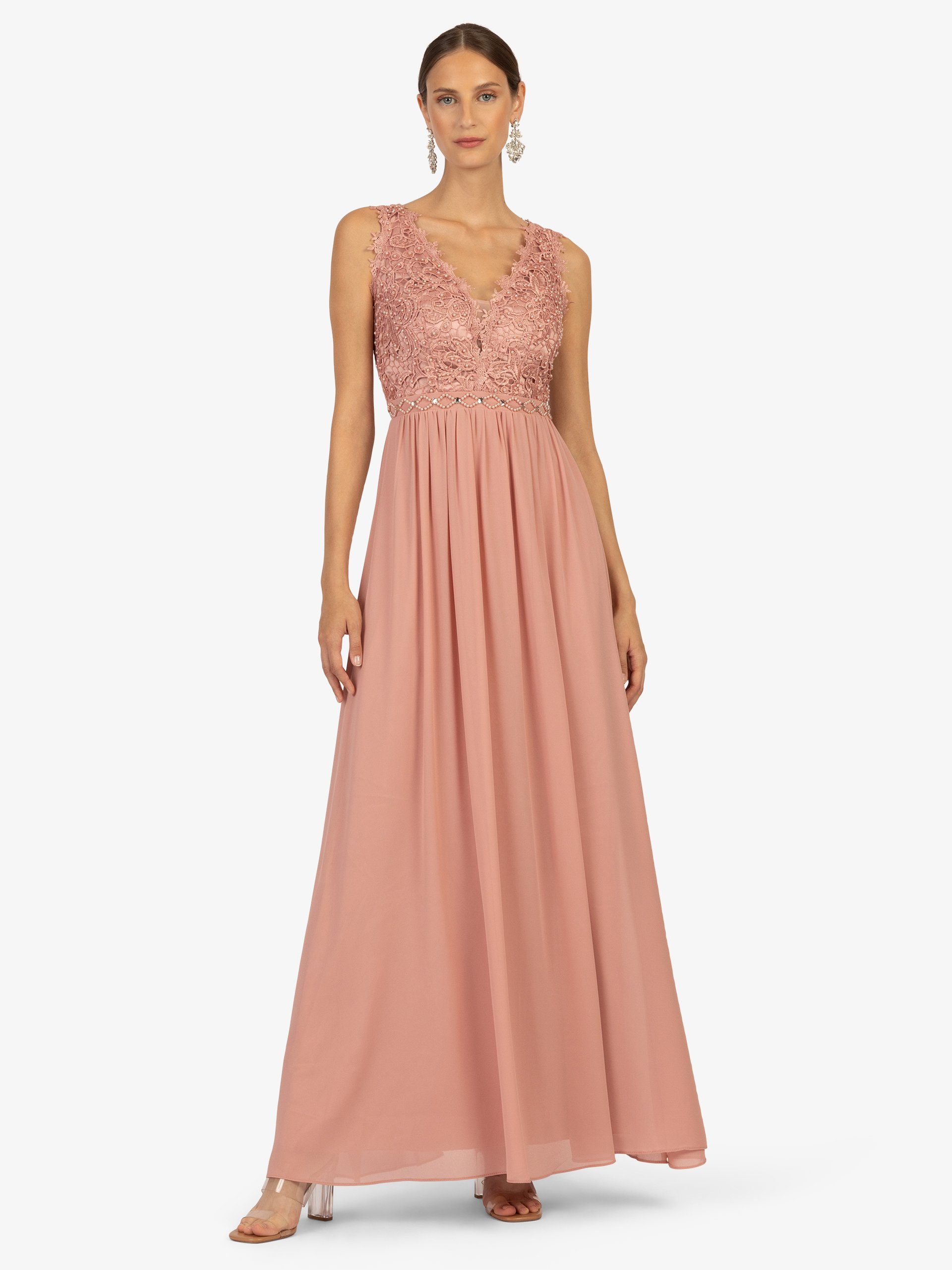 Kraimod Abendkleid mit Mesh und Spitze günstig online kaufen