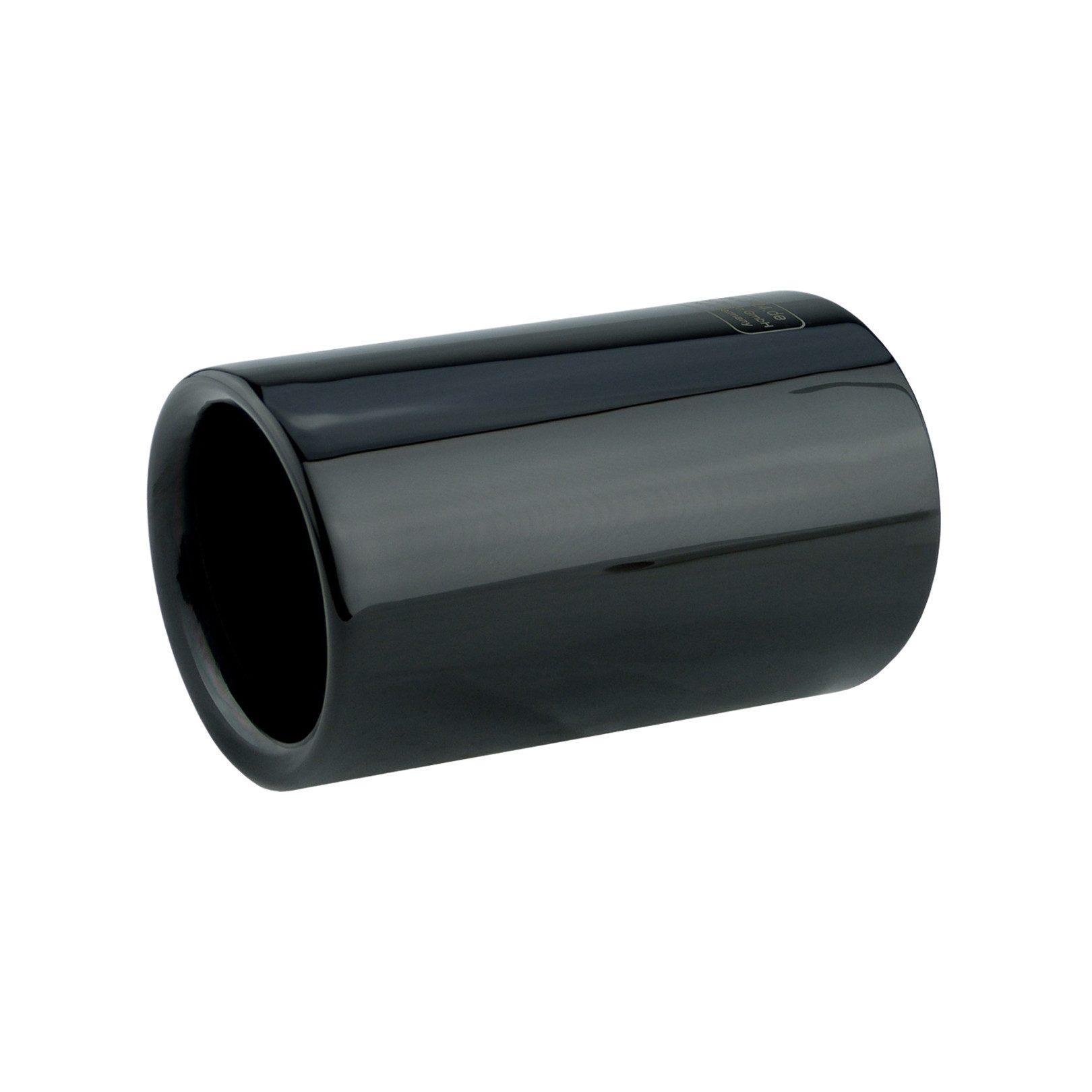 L & P Car Design Auspuff-Flexrohr 2 Endrohrblenden Schwarz für BMW 1er 2er 3er 4er Edelstahl Chrom, 63 mm