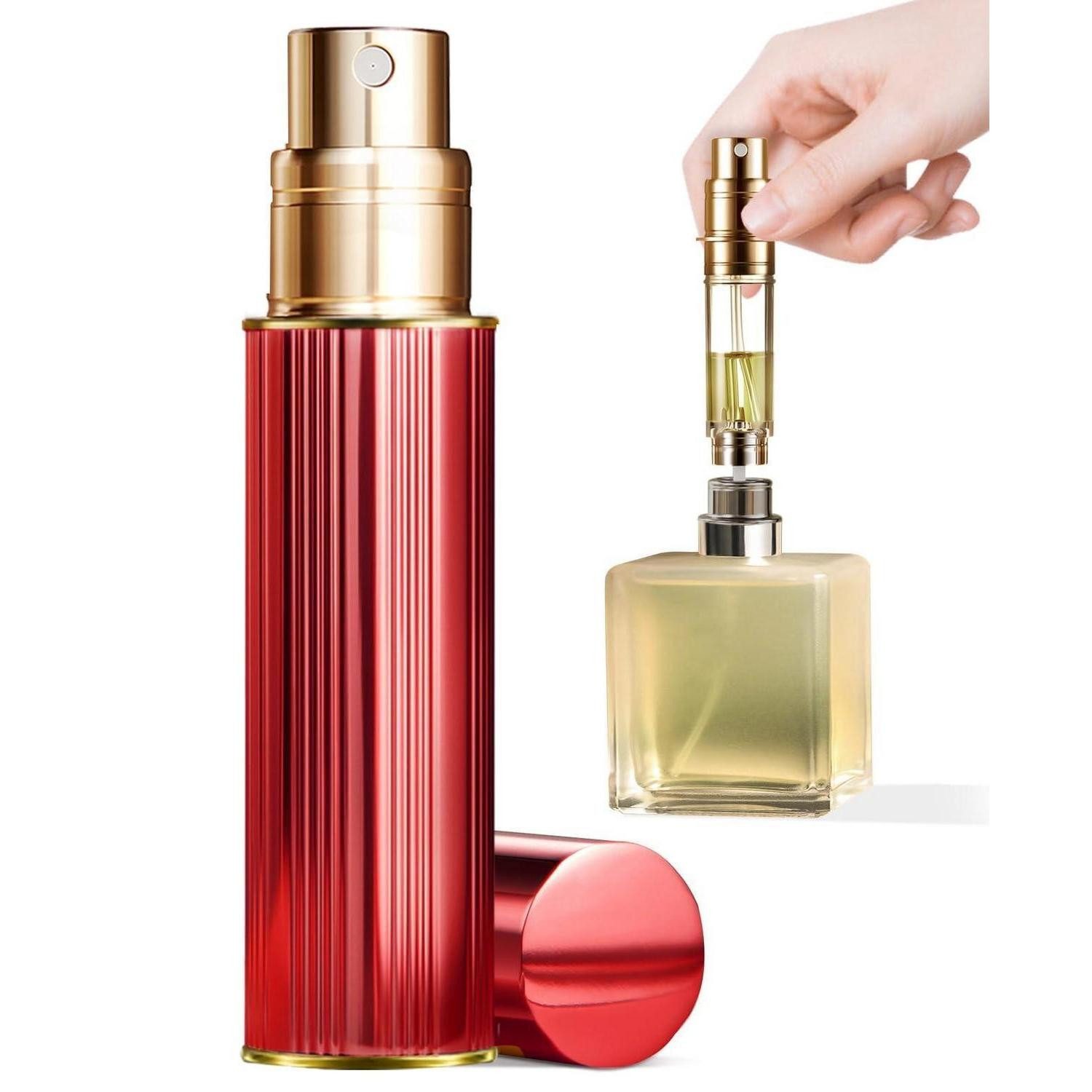LuxusKollektion Parfümzerstäuber Parfümzerstäuber nachfüllbar 10ml Rot
