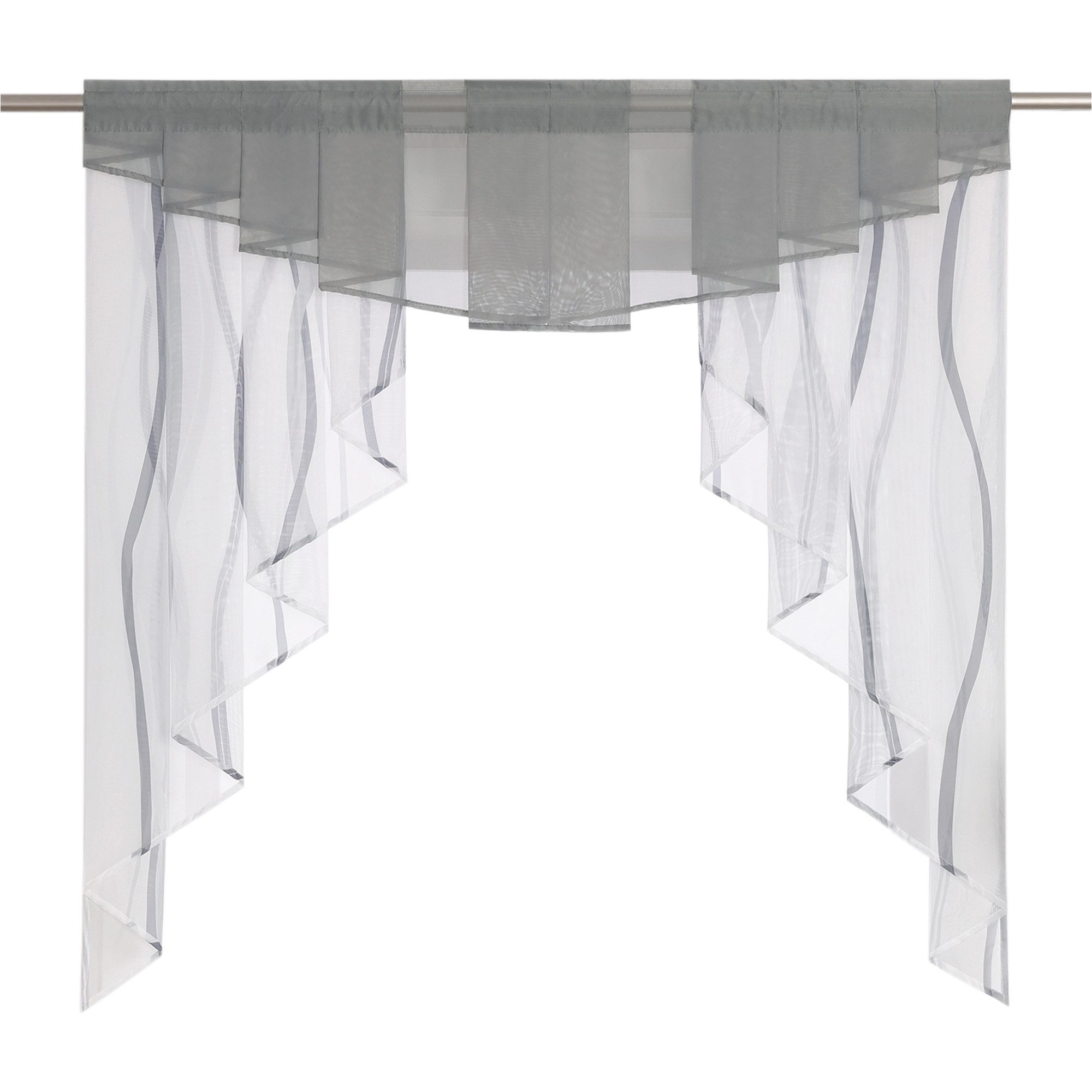 Joyswahl Scheibengardine (1 St), Stangendurchzug, transparent, Tunnelzug Vo günstig online kaufen