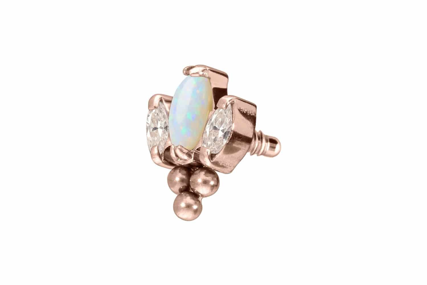 PIERCINGLINE Piercing-Set Titan Schraubaufsatz mit Außengewinde günstig online kaufen