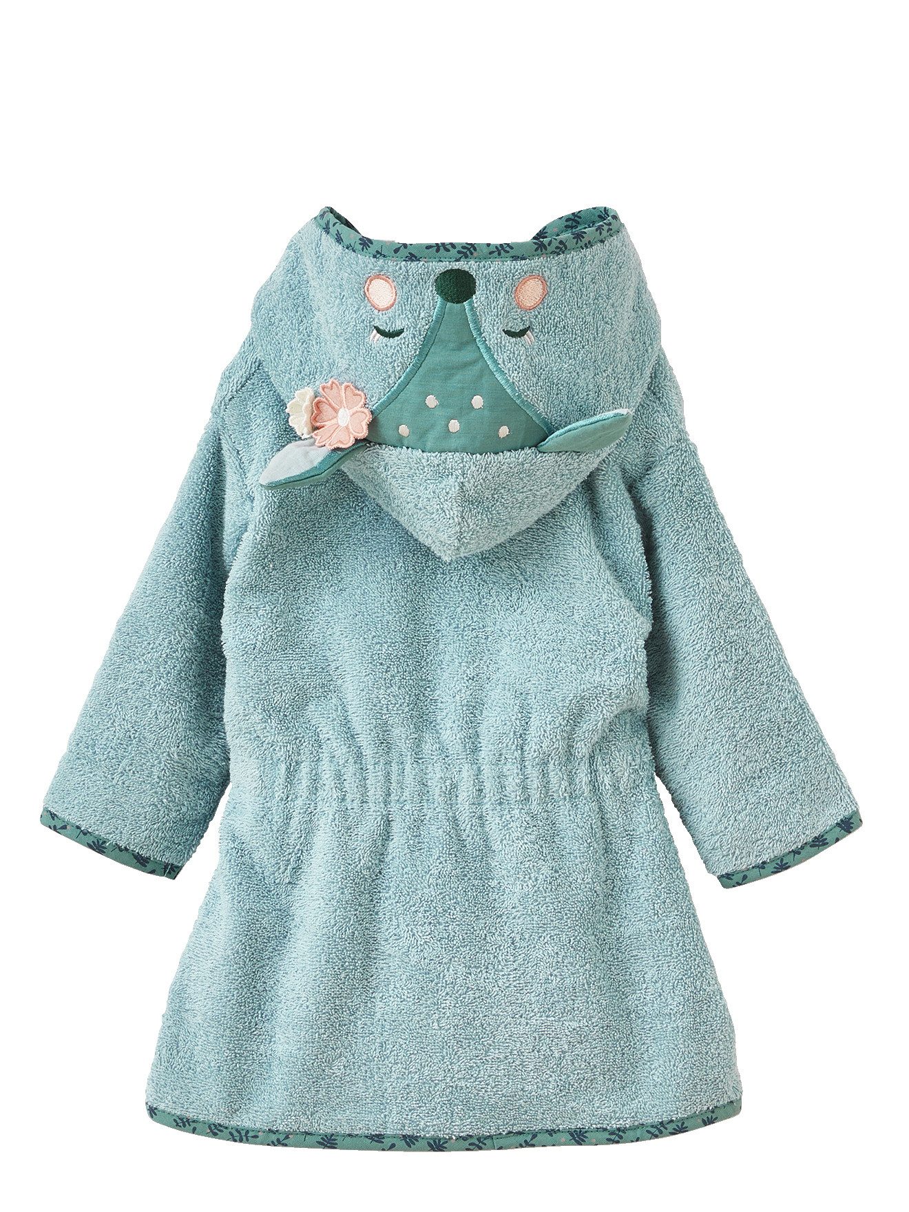 vertbaudet Bademantel Baby Bademantel MÄRCHENWALD, Reh-Kostüm, Frottee