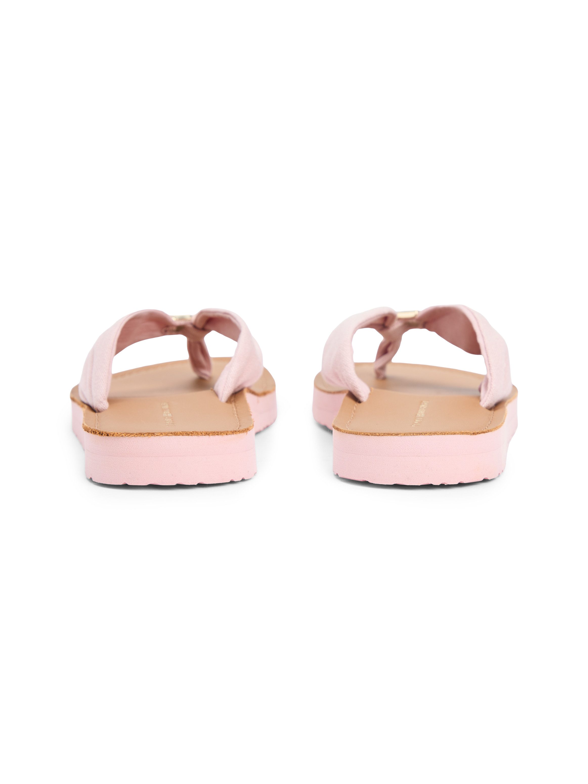 Tommy Hilfiger TH LTR FOOTBED SUMMER SANDAL Zehentrenner Sommerschuh, Strandschuh, Dianette, Flat mit Logoemblem