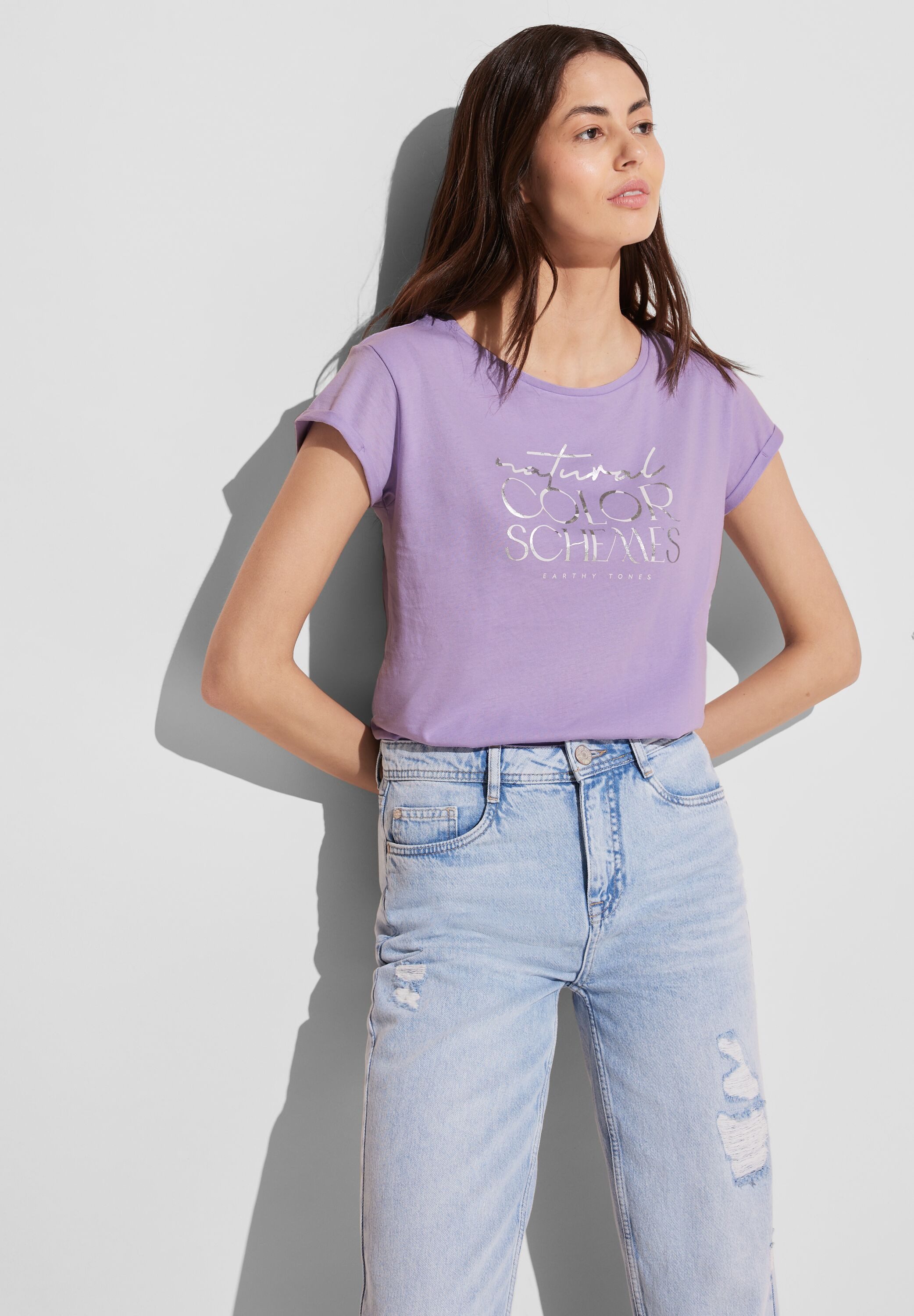 STREET ONE T-Shirt aus reiner Baumwolle