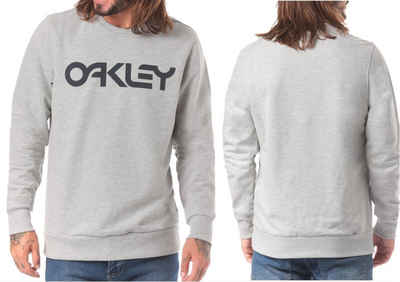 Oakley Sweatshirt OAKLEY B1B CREW NECK 472399 GREY PULLOVER SWEATSHIRT SWEATJACKE PULLI
