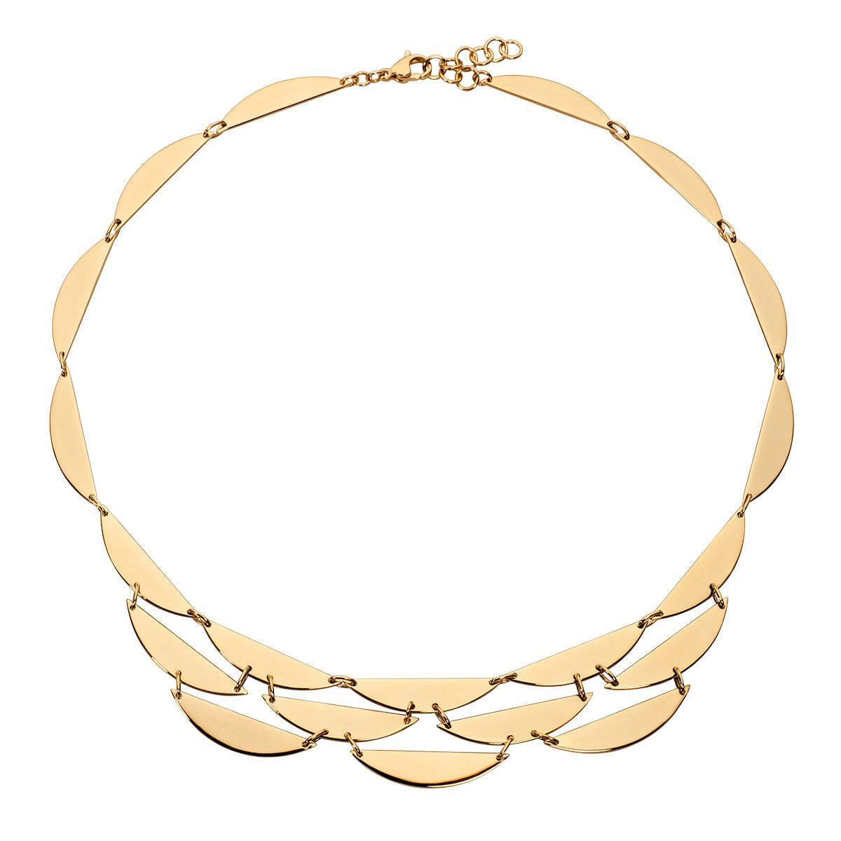 M&M Collier Halskette Damen gold Col...