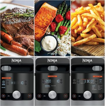 NINJA Multikocher Foodi Max 12in1 Multikocher 7,5L Schnellkochtopf Heißluftfritteuse, 1000,00 W, mit Fritteuse, Elektrisch, Ohne Öl, Air, Slow Cooker, Dampfgarer